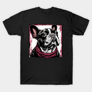 Retro Art French Bulldog Dog Lover T-Shirt